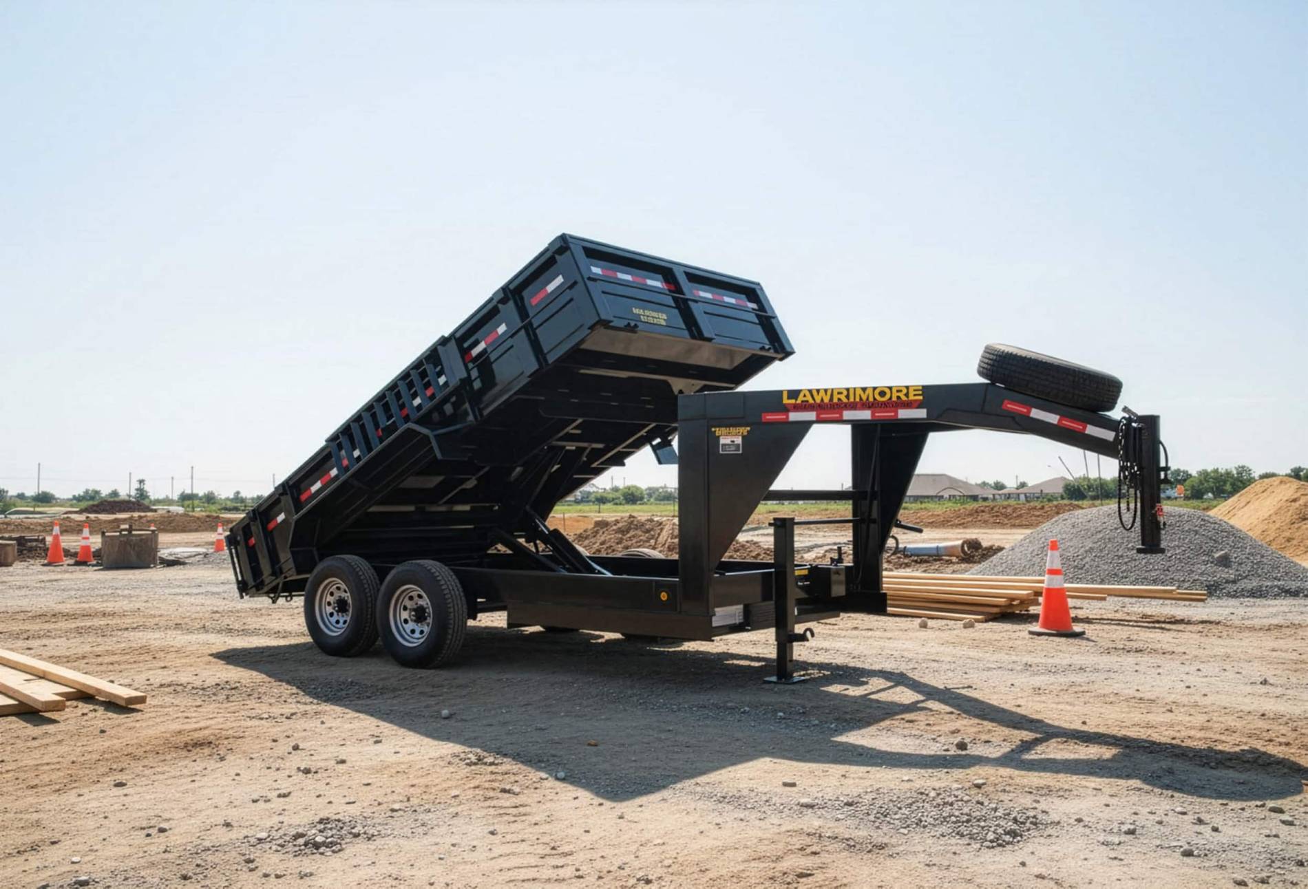 7x14 Gooseneck Dump 14K with spare2 1 Product Staging Firefly Upscaler 2x scale