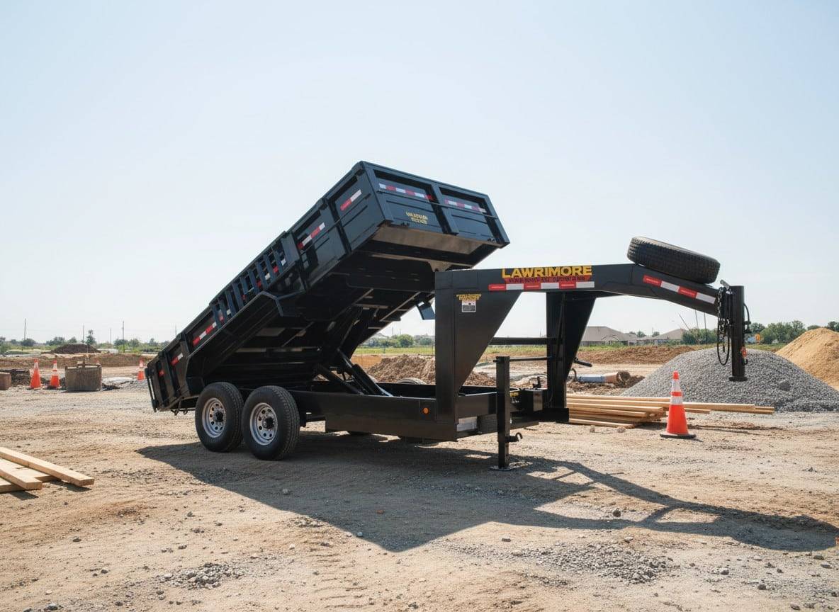 7x14 Gooseneck Dump 14K with spare2 1 Product Staging